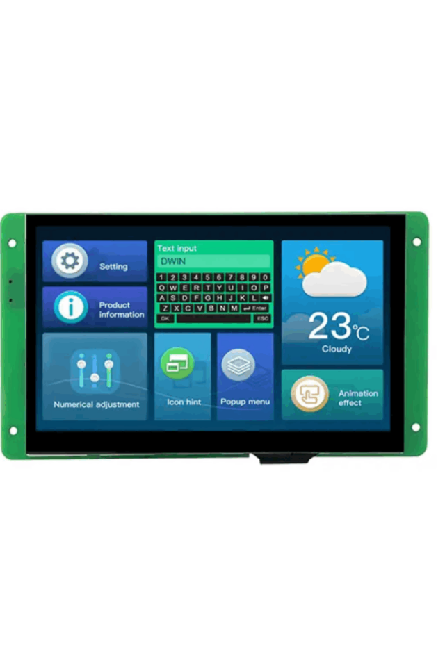 7″ DWIN DMG80480C070_04WTC Kapasitif Dokunmatik HMI Ekran