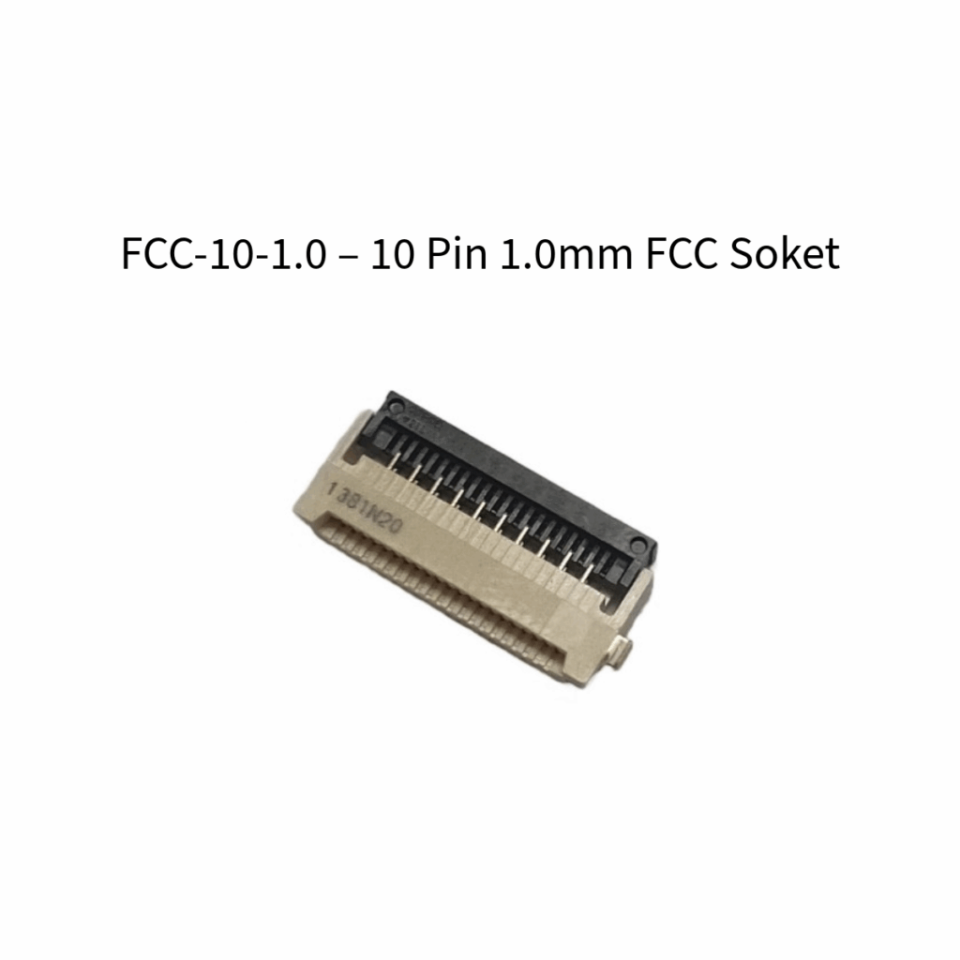 FCC-10-1.0 – 10 Pin 1.0mm FCC Soket (DWIN HMI Uyumlu)