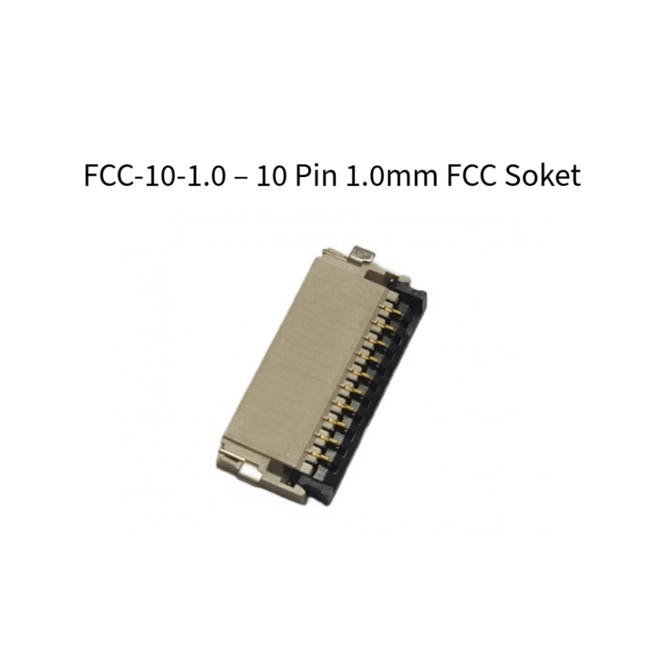 FCC-10-1.0 – 10 Pin 1.0mm FCC Soket (DWIN HMI Uyumlu)
