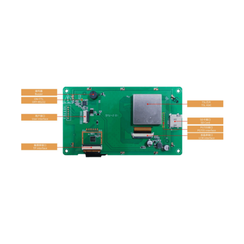 DWIN 5.0″ TFT LCD Ekran Modülü – DMG80480C050_04WTR